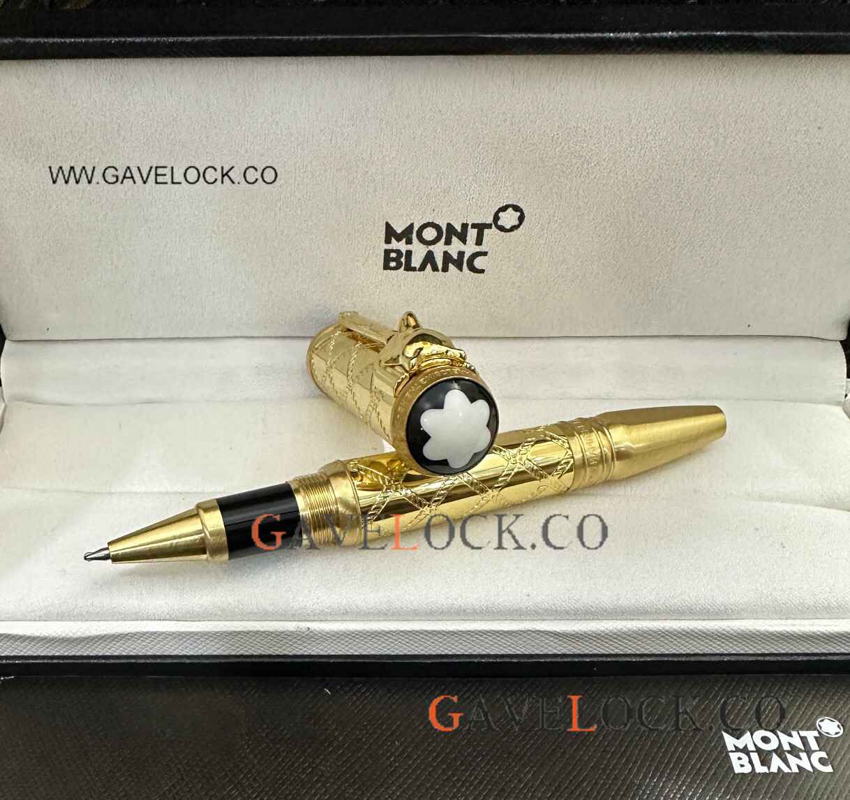 High Quality Copy Mont Blanc Special Edition Rollerball Pen All Gold